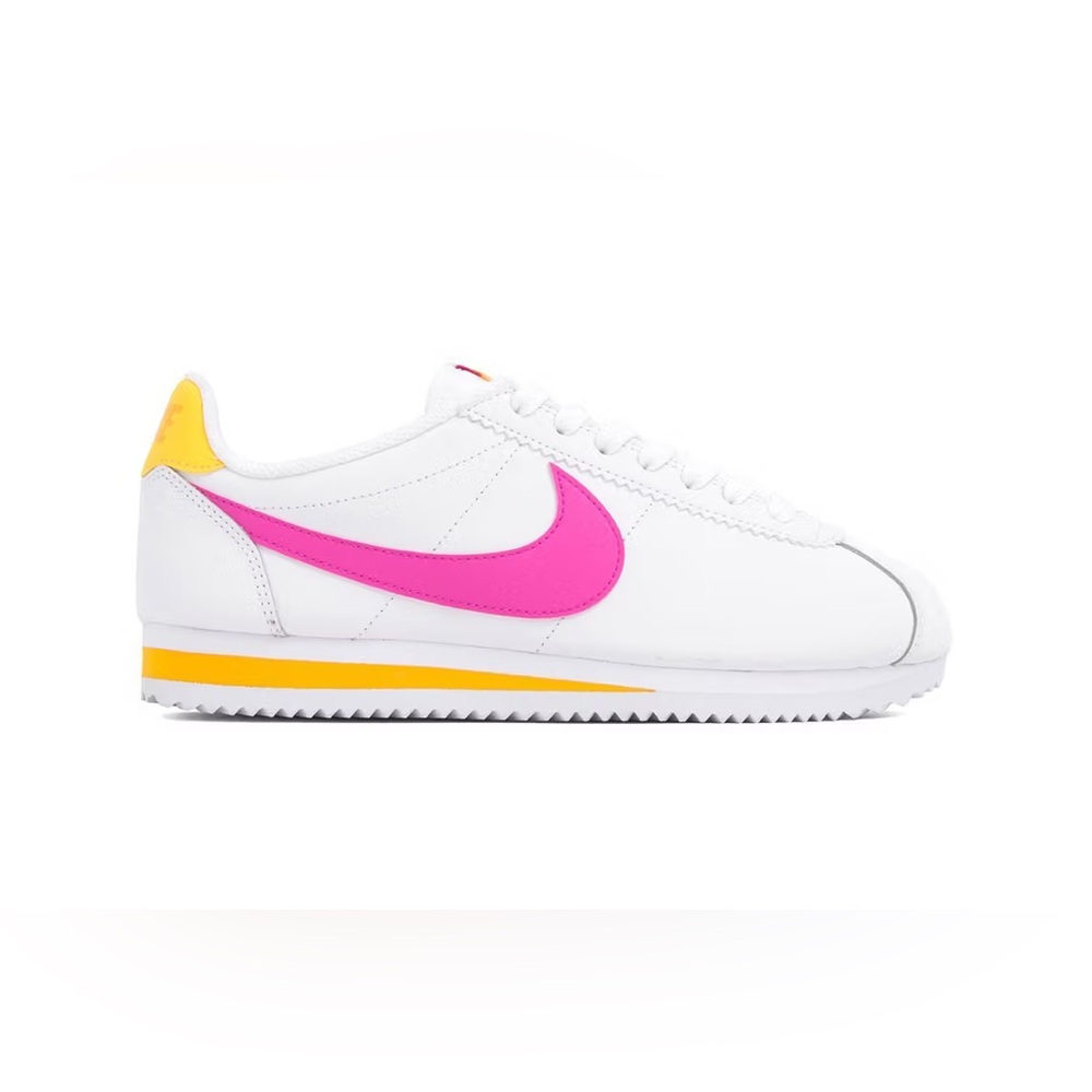 Rare Leather Pink Neon Nike Cortez 6.5W